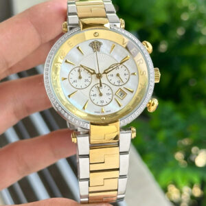 Versace Silver Round...