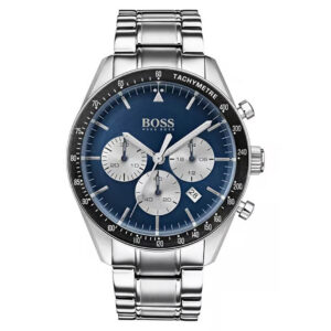 Blue-dial chronograph...